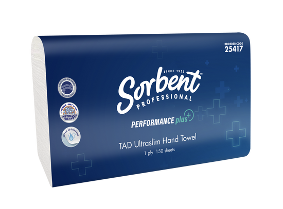 Sorbent Performance Plus 25417 Ultraslim TAD Hand Towel 1ply 150 sheets