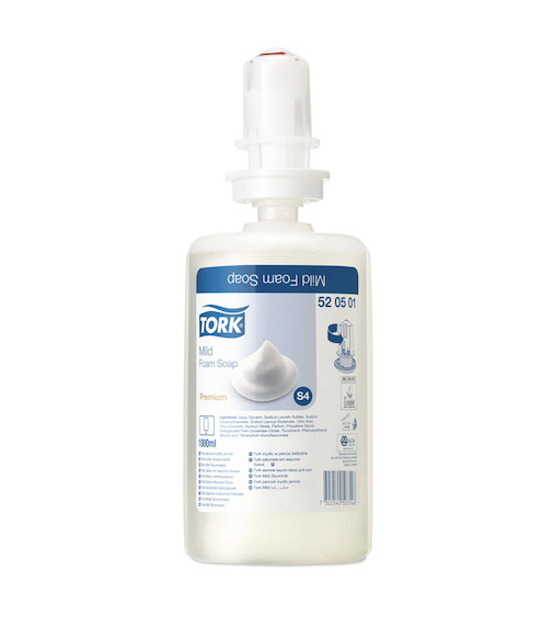 Tork® 520501 Mild Foam Soap S4 1Ltr 6 Refills/ CTN