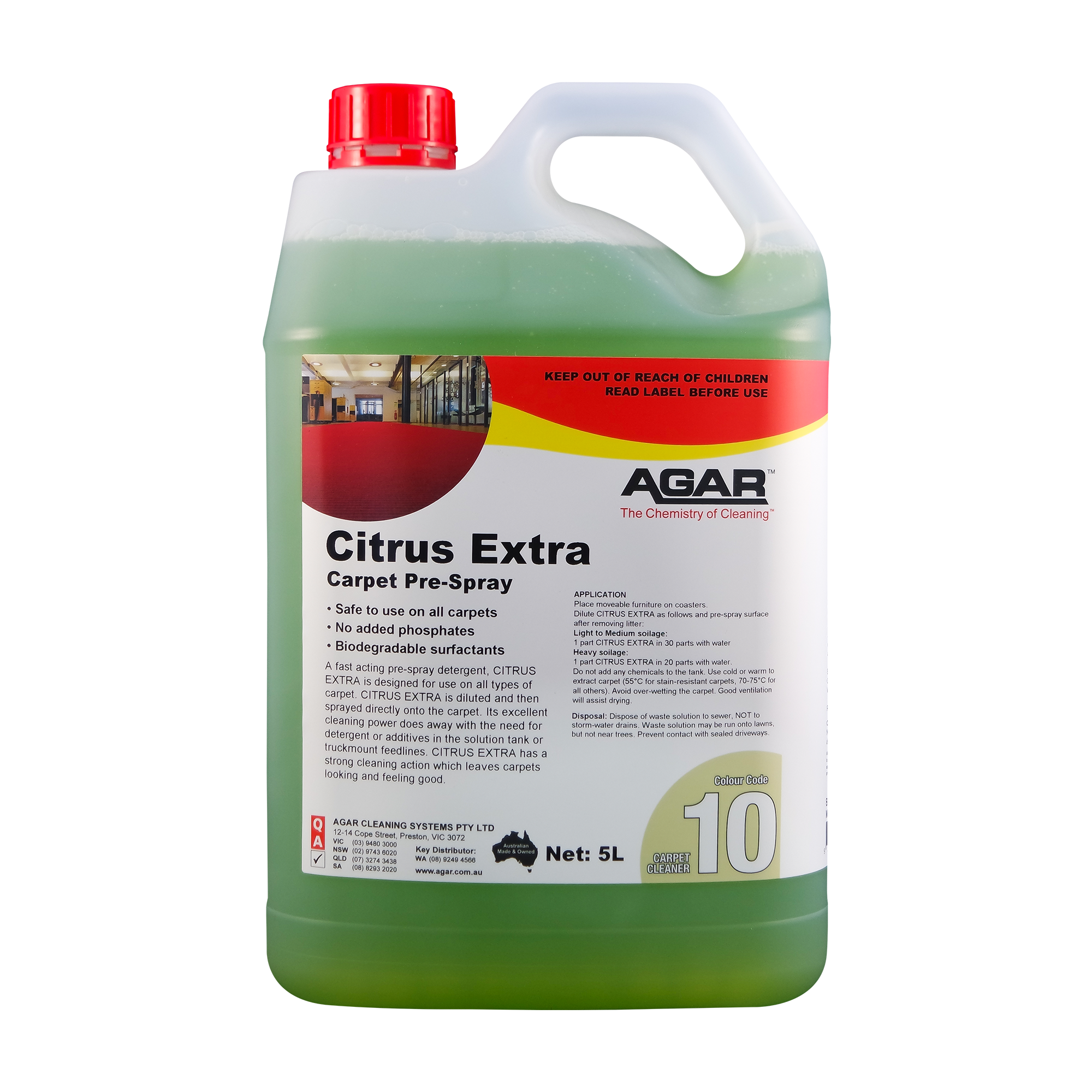 AGAR™ Citrus Extra Carpet Pre-spray 5L