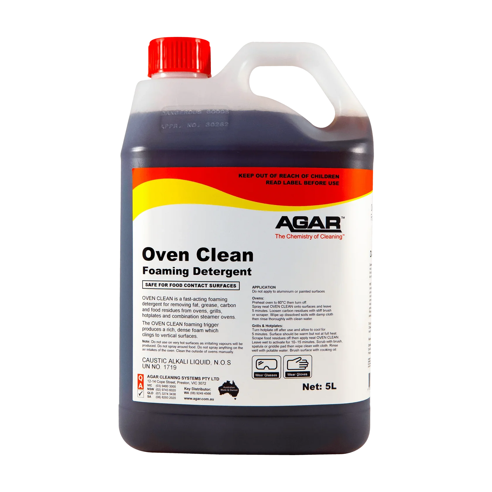AGAR™ Oven Clean Foaming Detergent 5L