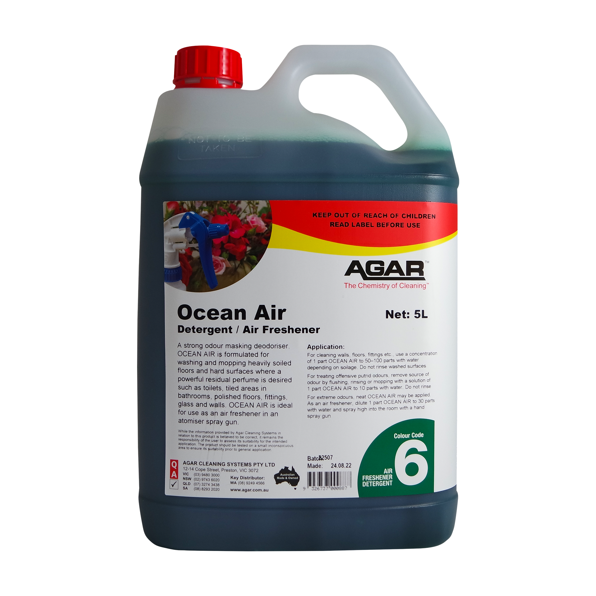 AGAR™ Ocean Air Detergent Air Freshener 5L