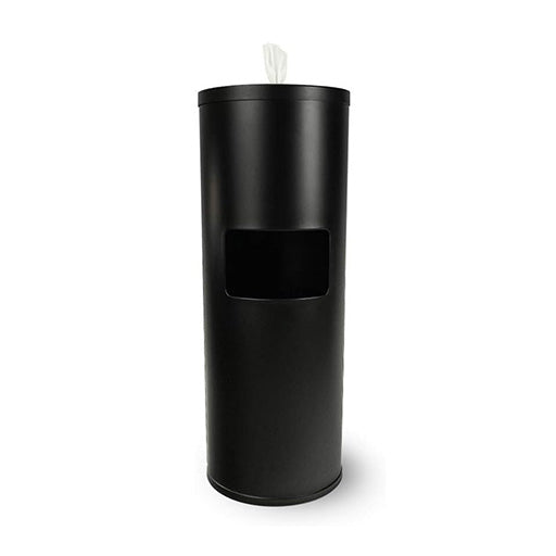 EkkCO Floor Standing Metal Wet Wipes Dispenser Black | EkkCo