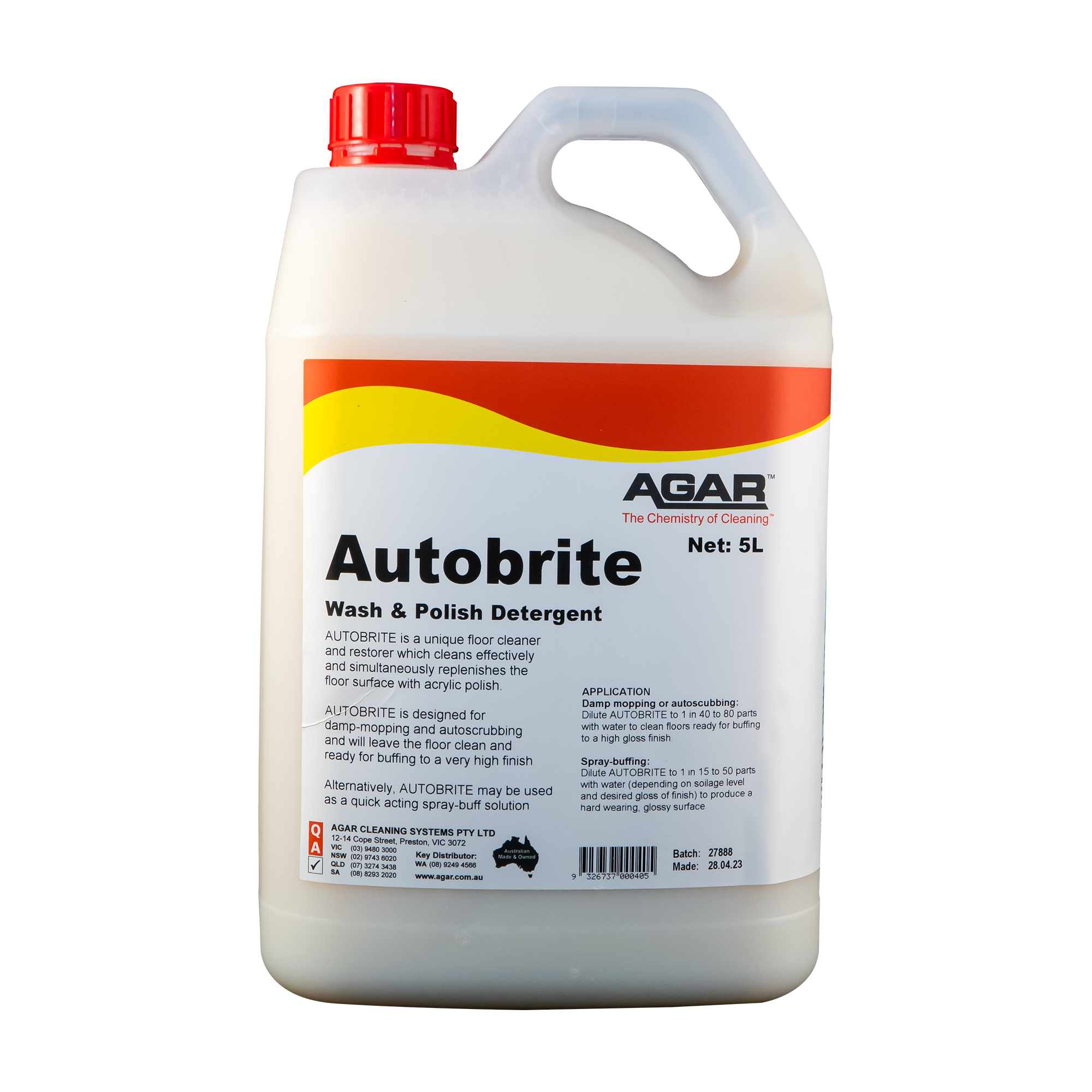 AGAR™ Autobrite Wash And Polish Detergent 5L