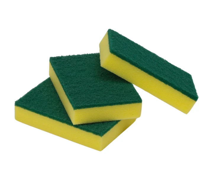 Regular Duty Sponge Scourer- Green (150 x 100 x 30)mm 10Pk