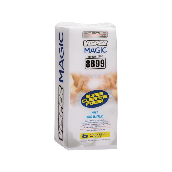 Visper Magic Sponge 110x75x40mm 6 Blocks/PK