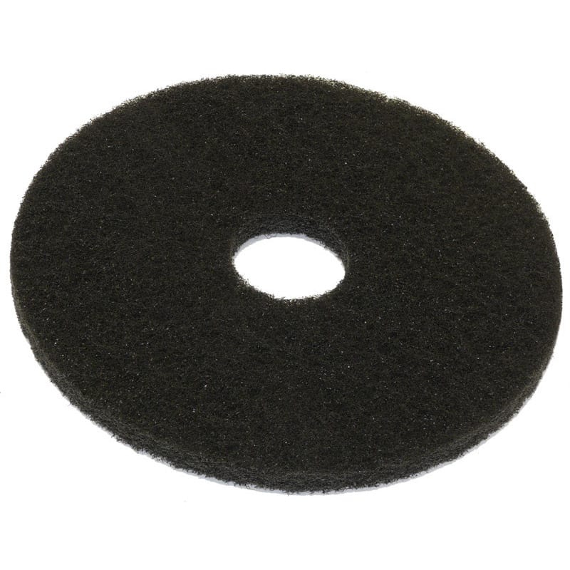 Black Stripping Floor Pad 40cm | NAB