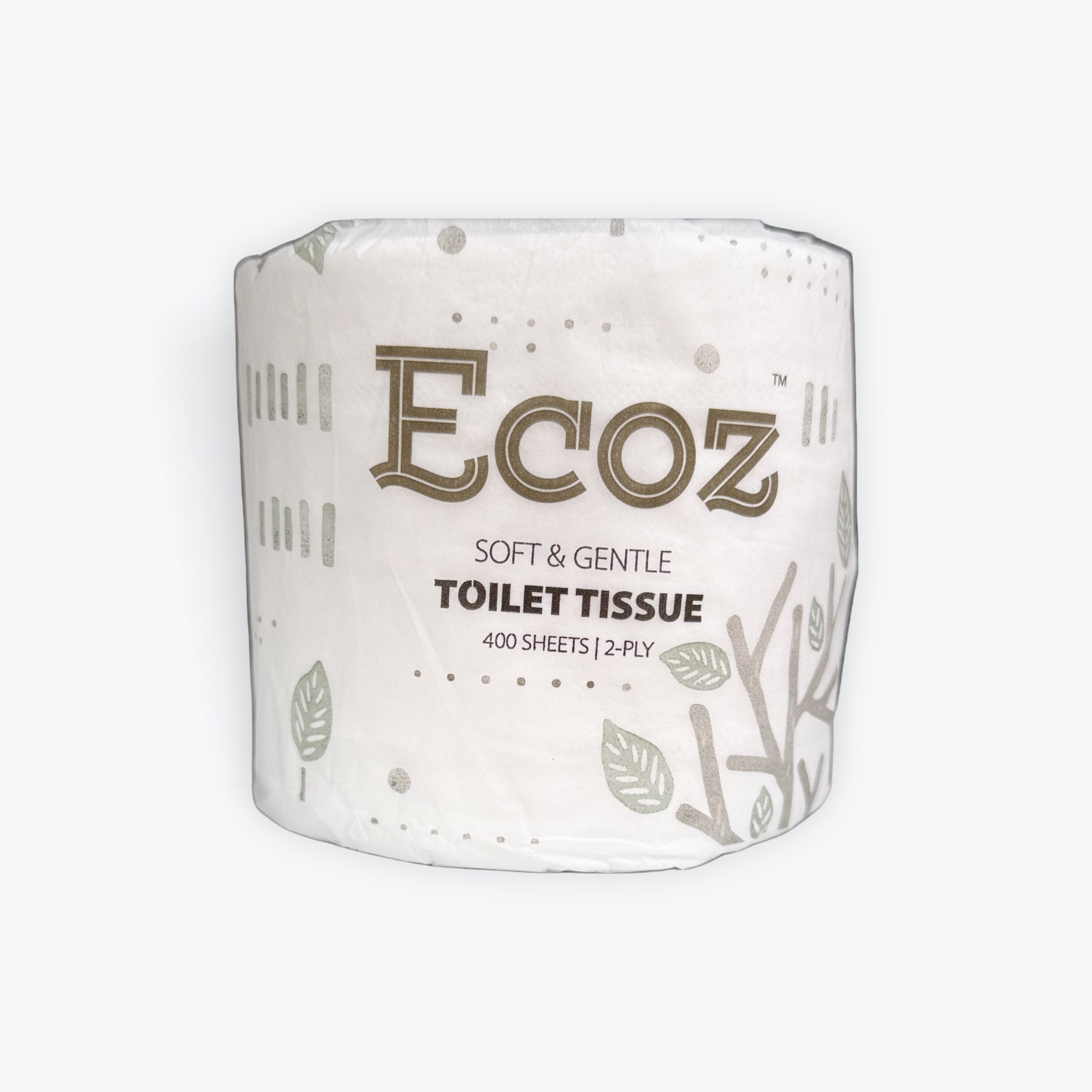 ECOZ Toilet Roll 2Ply Tissue 400s 48 Rolls/CTN