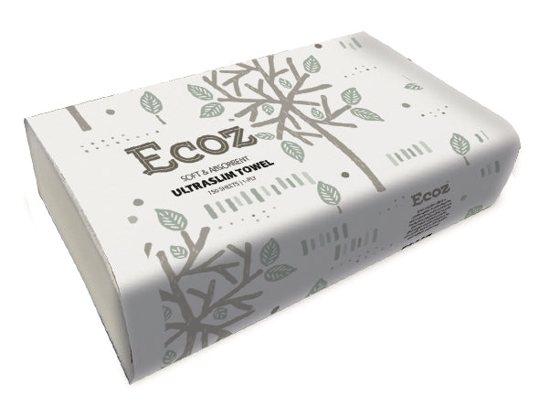 ECOZ Multifold Towel 230 x 220mm 250s x16pk CTN