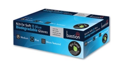 Bastion Nitrile Biodegradable Soft Blue Powder Free Gloves 1000/CTN I Bastion