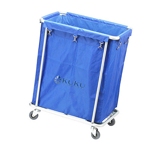 Heavy Duty Laundry Cart with Stainless Steel Frame - Blue | KUKU