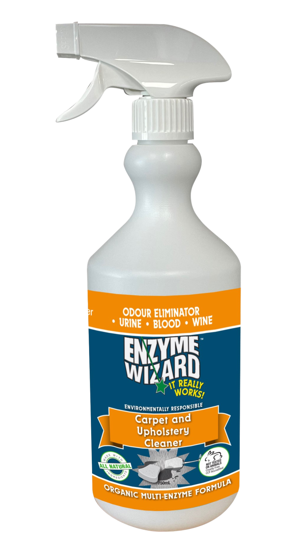 Enzyme Wizard Carpet & Upholstery Cleaner 750ml EW (2nd gen)