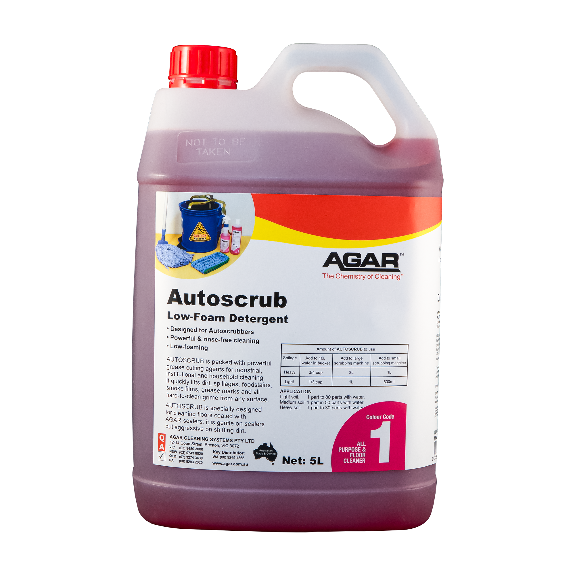 AGAR™ Autoscrub Low-Foam Floor Detergent 5L