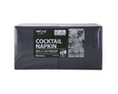 Veora Everyday Black Cocktail Napkin - 2-Ply | 1/4 Fold  250s  8PK / ctn