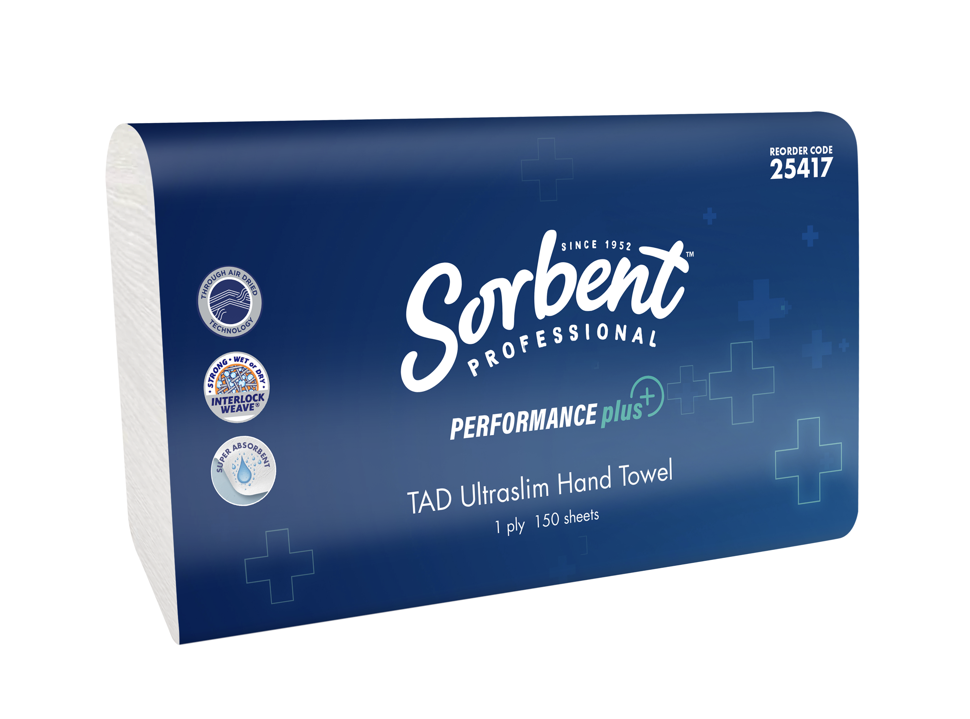 Sorbent Performance Plus 25417 Ultraslim TAD Hand Towel 1ply 150 sheets