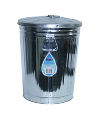 Heavy Duty Galvanized Bin 55L With Lid
