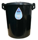 Heavy Duty Black Rubbish Bin 70L With Lid