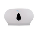 Double Jumbo Toilet Roll Dispenser- White 292H x 508L x 125W (mm)