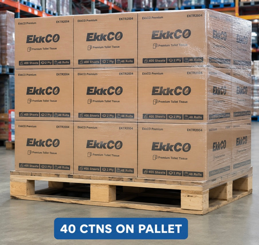 EkkCO Premium Toilet Tissue 2Ply 400s 48 Rolls /CTN