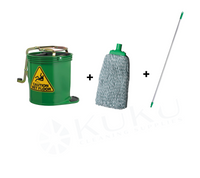 Oates® Contractor Mop Bucket Bundle with mop stick and head