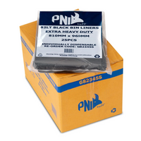 PNI Tuff Extra Heavy Duty Black  Bin Liner 82L 4X50pk 200/CTN
