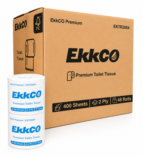 EkkCO Premium Toilet Tissue 2Ply 400s 48 Rolls /CTN