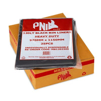 Heavy Duty Tuff Black Bin Liner - 120L 4x25Pk 100/CTN