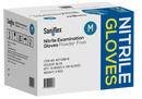 Saniflex Blue Nitrile  Examination Powder Free Gloves 100 Pack - Medium