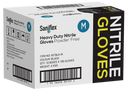 Saniflex Heavy Duty Black Nitrile Gloves 100 Pack - Medium