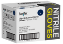 Saniflex Light Industrial Black Nitrile Black Gloves 100 Pack - Large