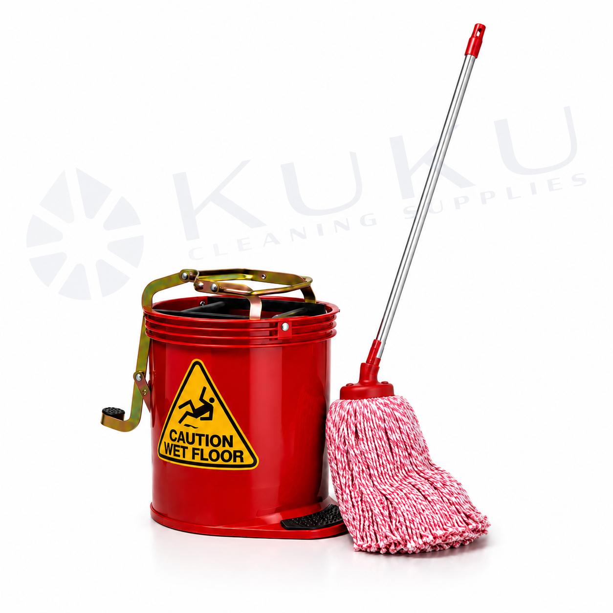 Oates® Contractor Mop Bucket Bundle with mop stick and head