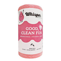 Whisper Red Antibacterial Wipes Roll  50cm x 30cm 90wipes