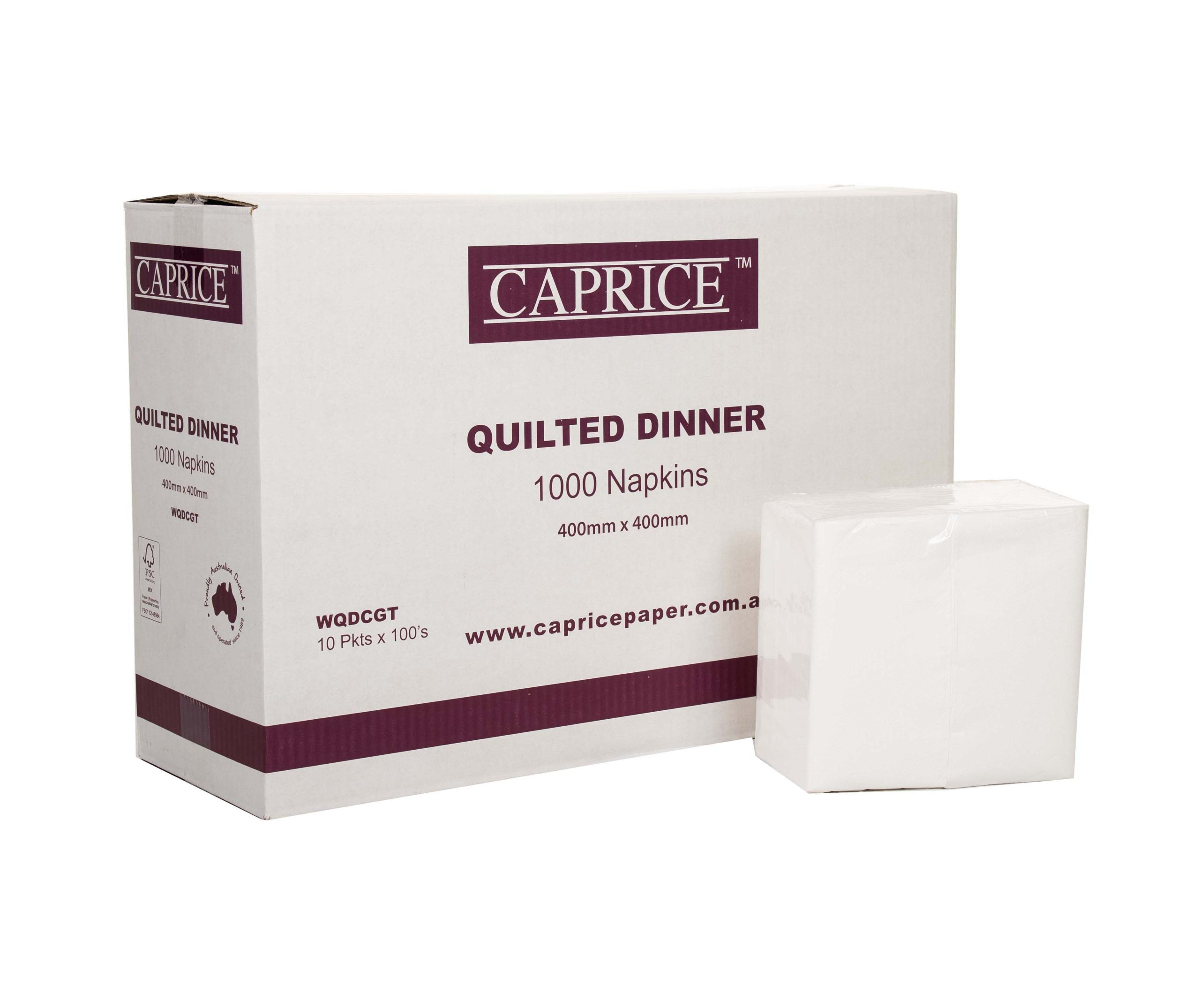 Caprice™  Quilted Dinner 1000 Napkin GT Fold