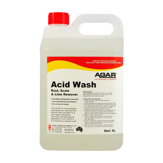AGAR™ Acid Wash Rust, Scale & Lime Remover 5L