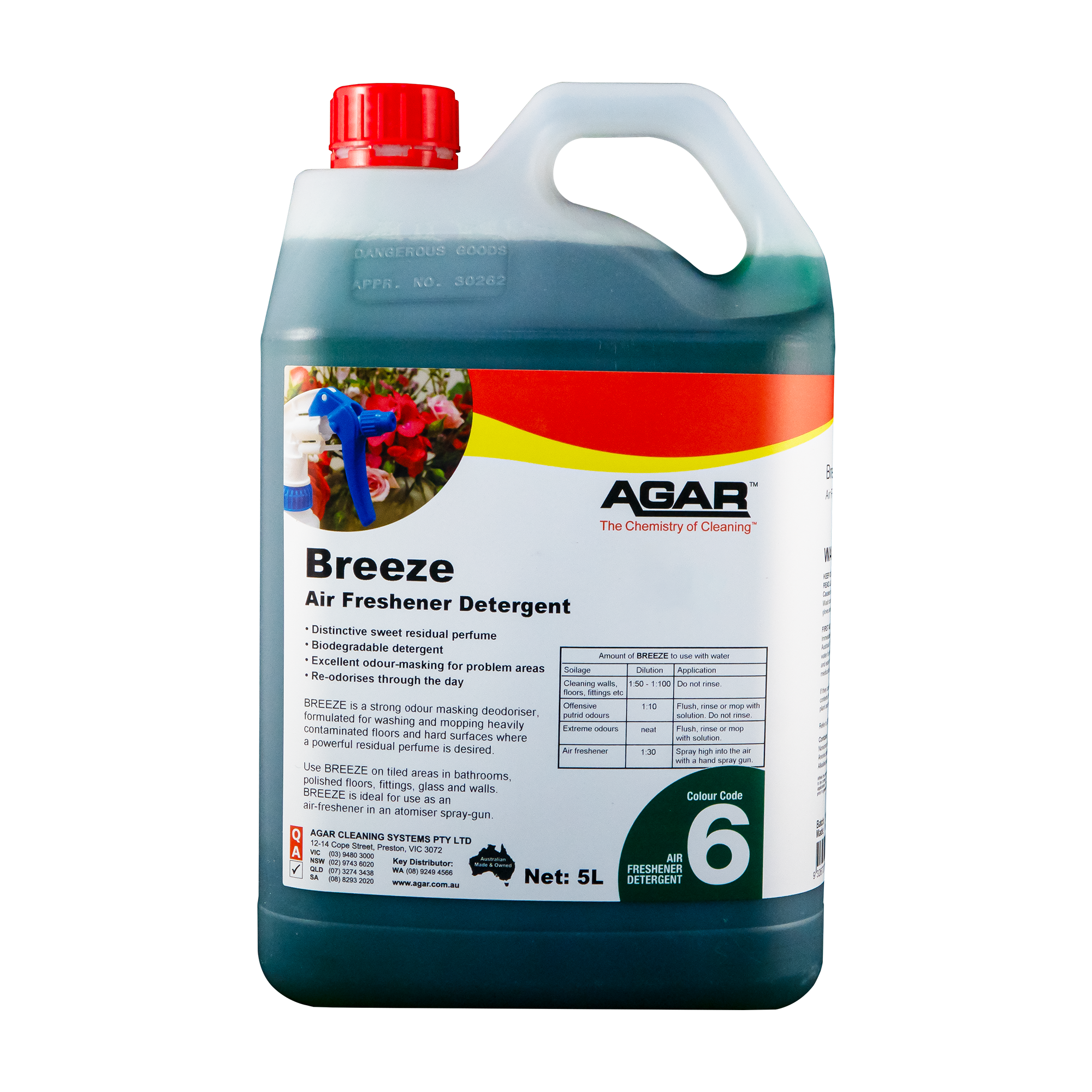 AGAR™ Breeze Detergent Air Freshener 5L