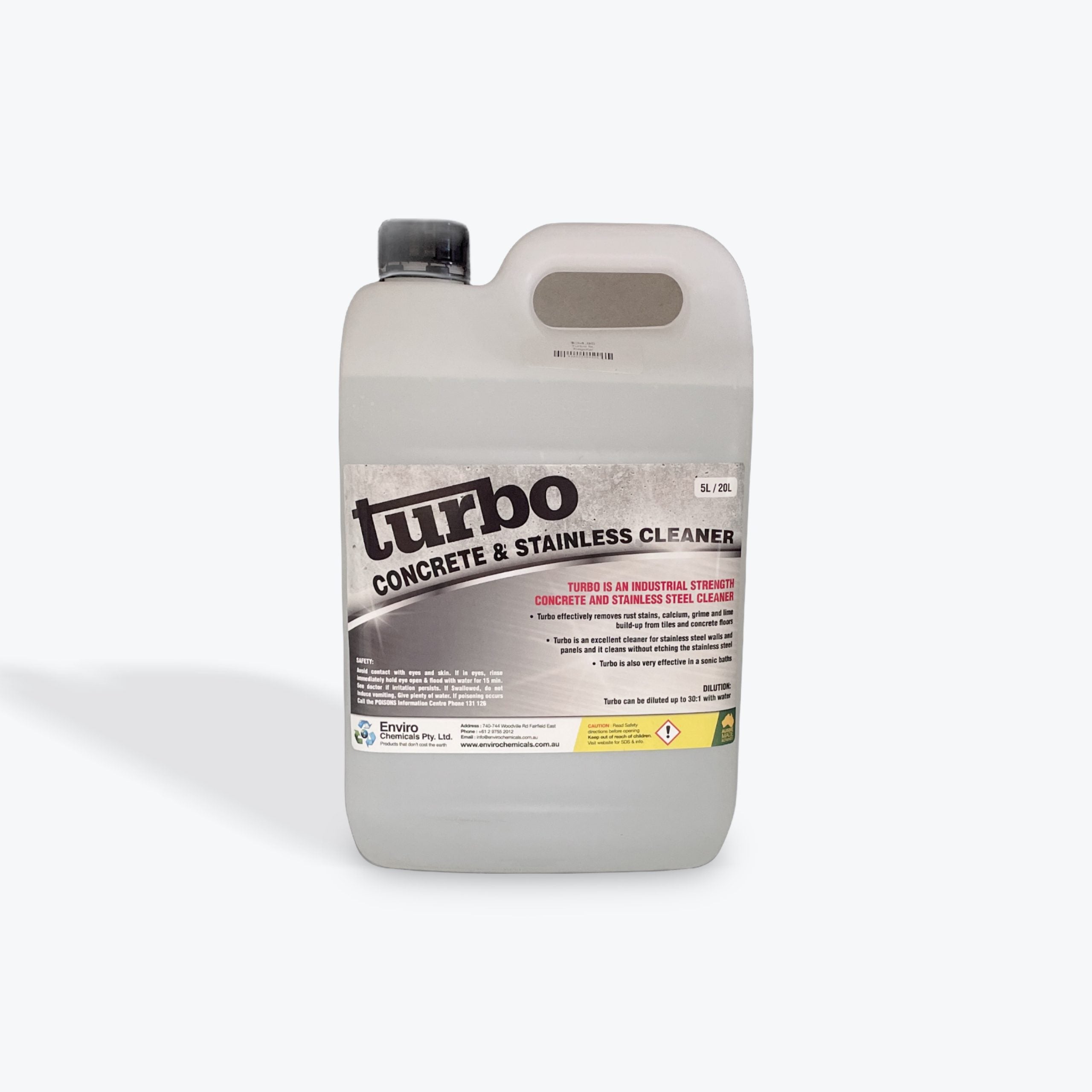 Enviro Turbo Concrete and Stainless Cleaner 5L