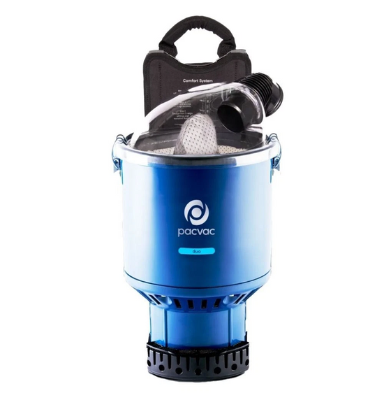 Pacvac DUO Water Bypass Corded Backpack Vacuum | Pacvac