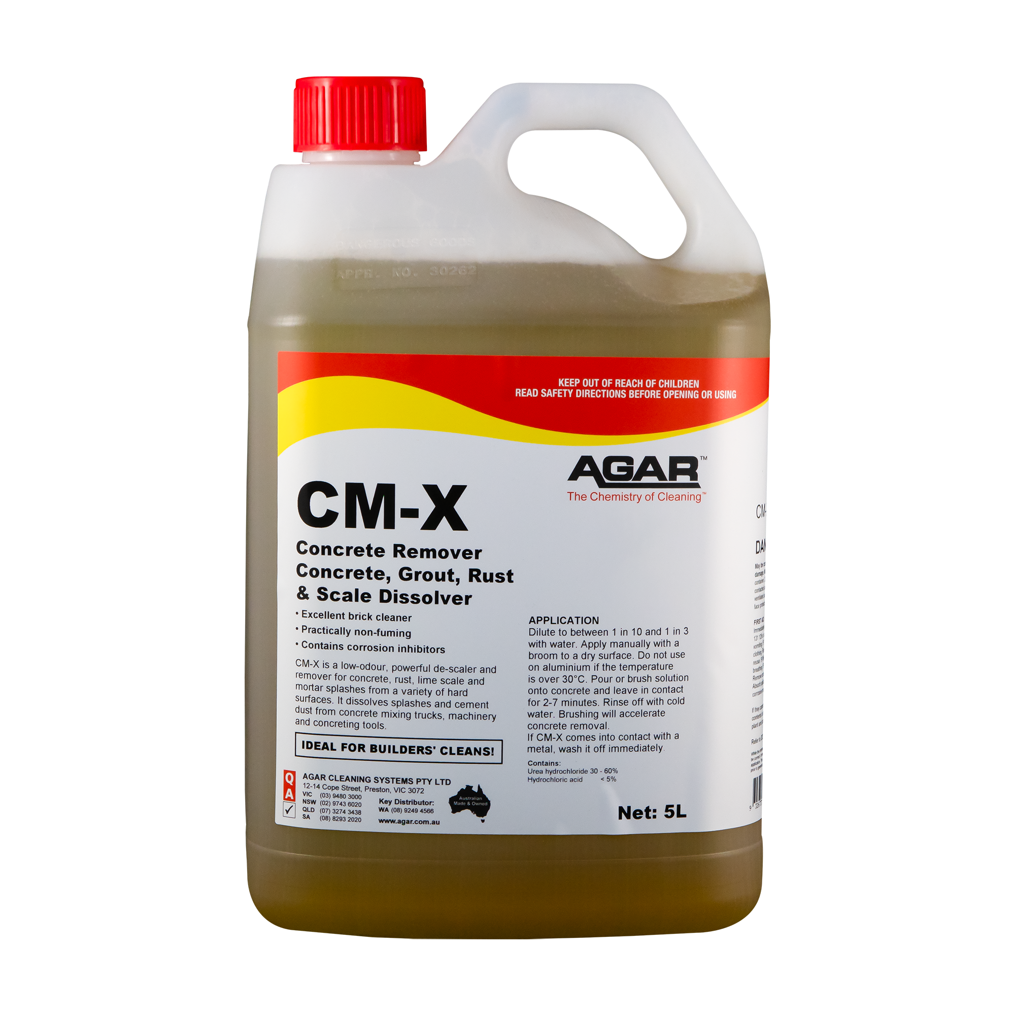 AGAR™ CM-X Concrete Remover For Builders Clean 5L
