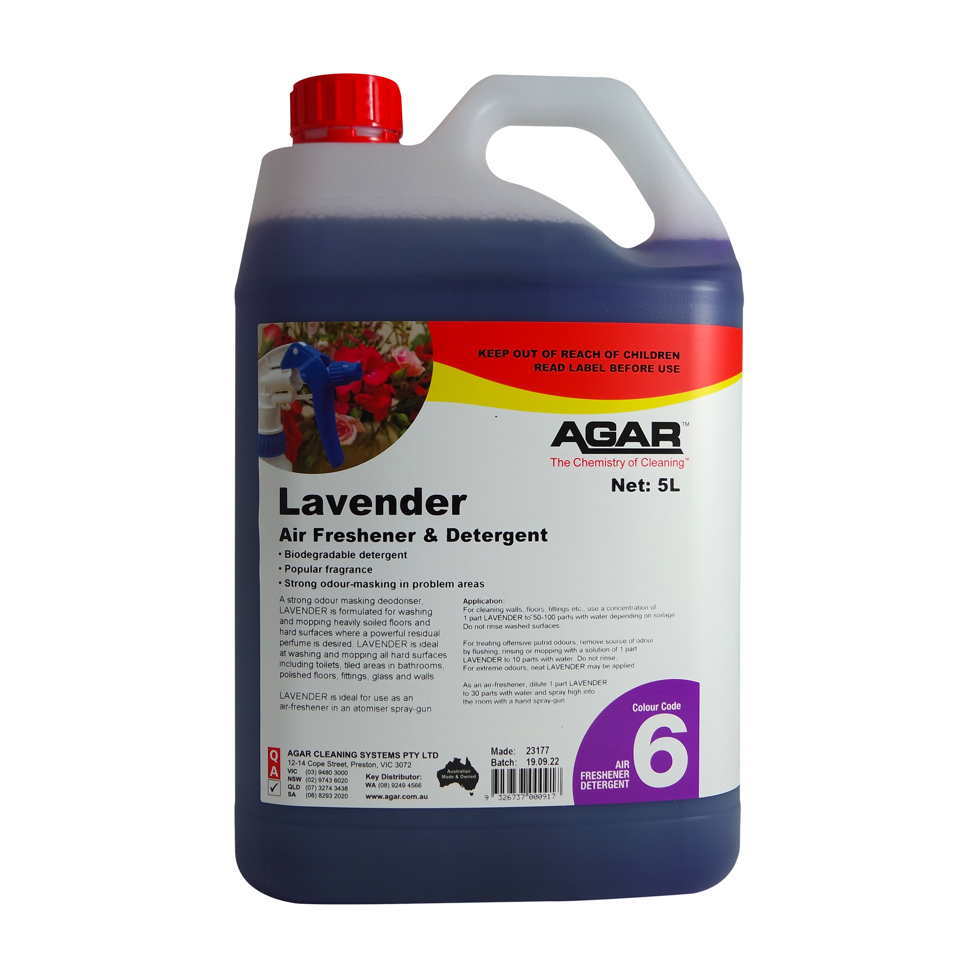 AGAR™ Lavender Detergent Air Freshener 5L