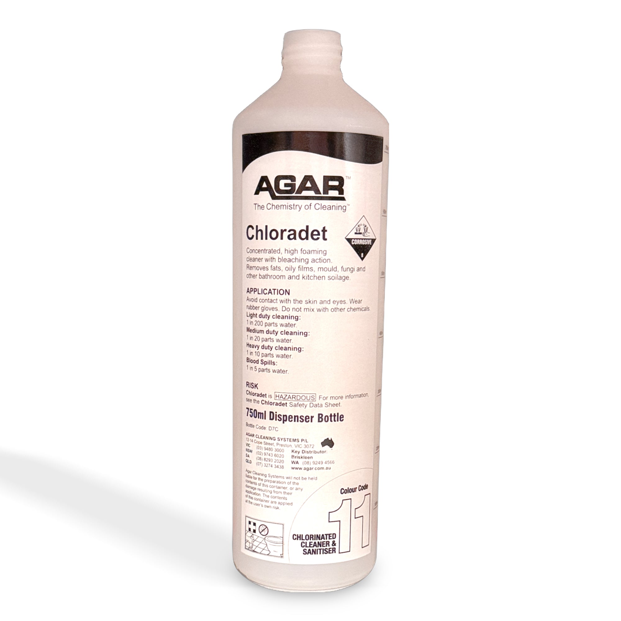 Agar Chloradet Squirt Bottle 750ml