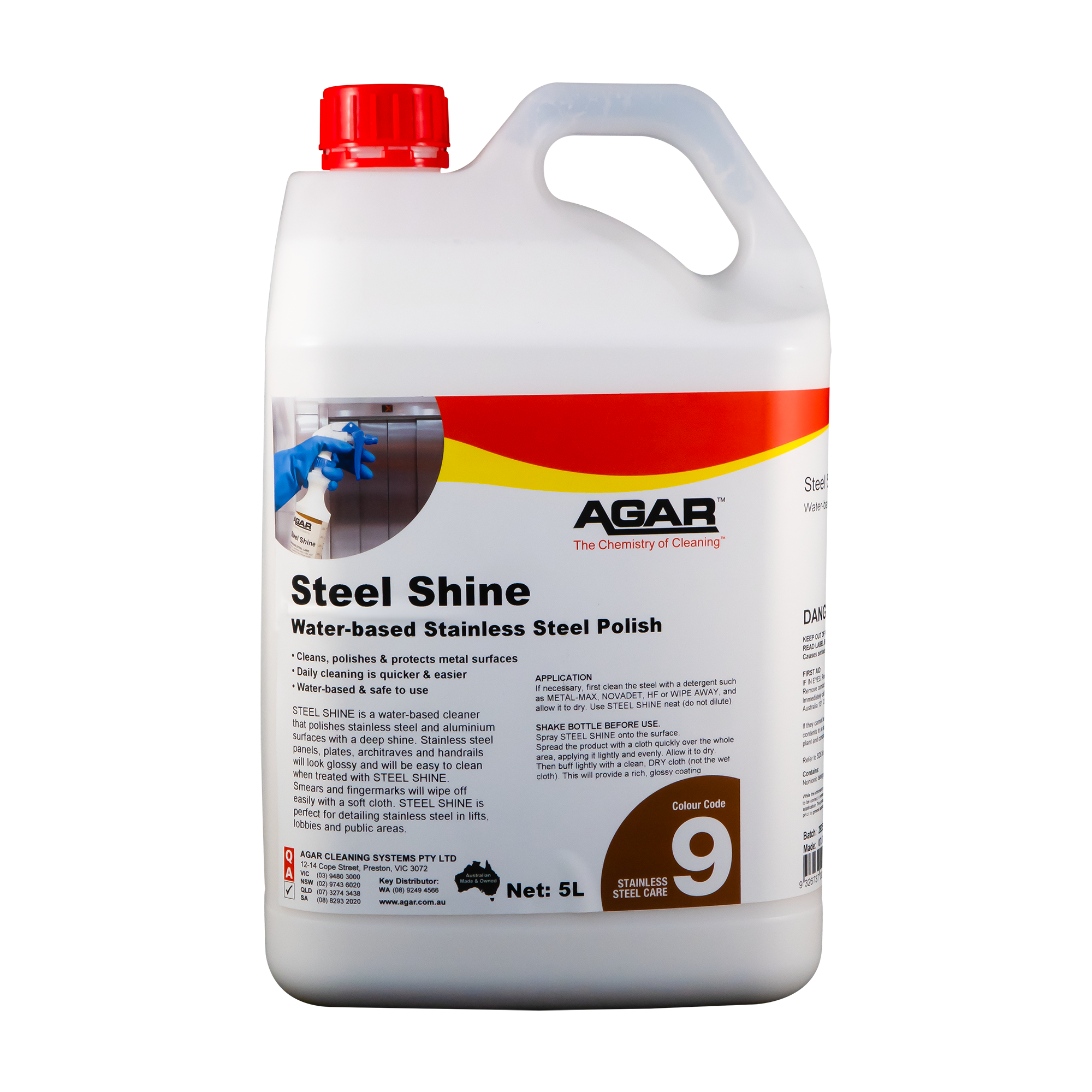 AGAR™ Steel Shine Water-based Stainless Steel Polish 5L