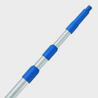 Ettore 3 Piece Ext 2.4m Pole 3x3' - Blue (90cm x 240cm)