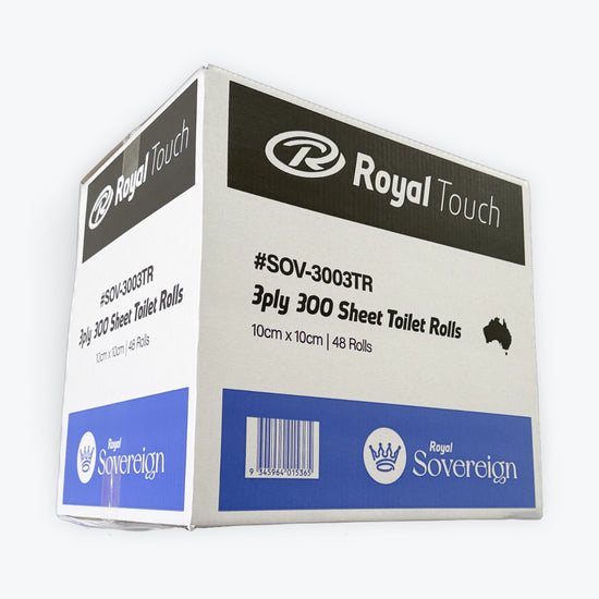 ROYAL TOUCH Sovereign 3 ply 300 Sheet Toilet Rolls