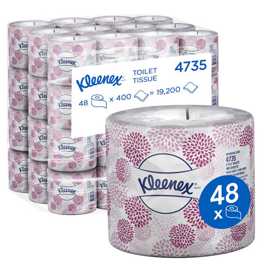 KLEENEX® 4735 Toilet Tissue - 400s 48 Rolls/CTN