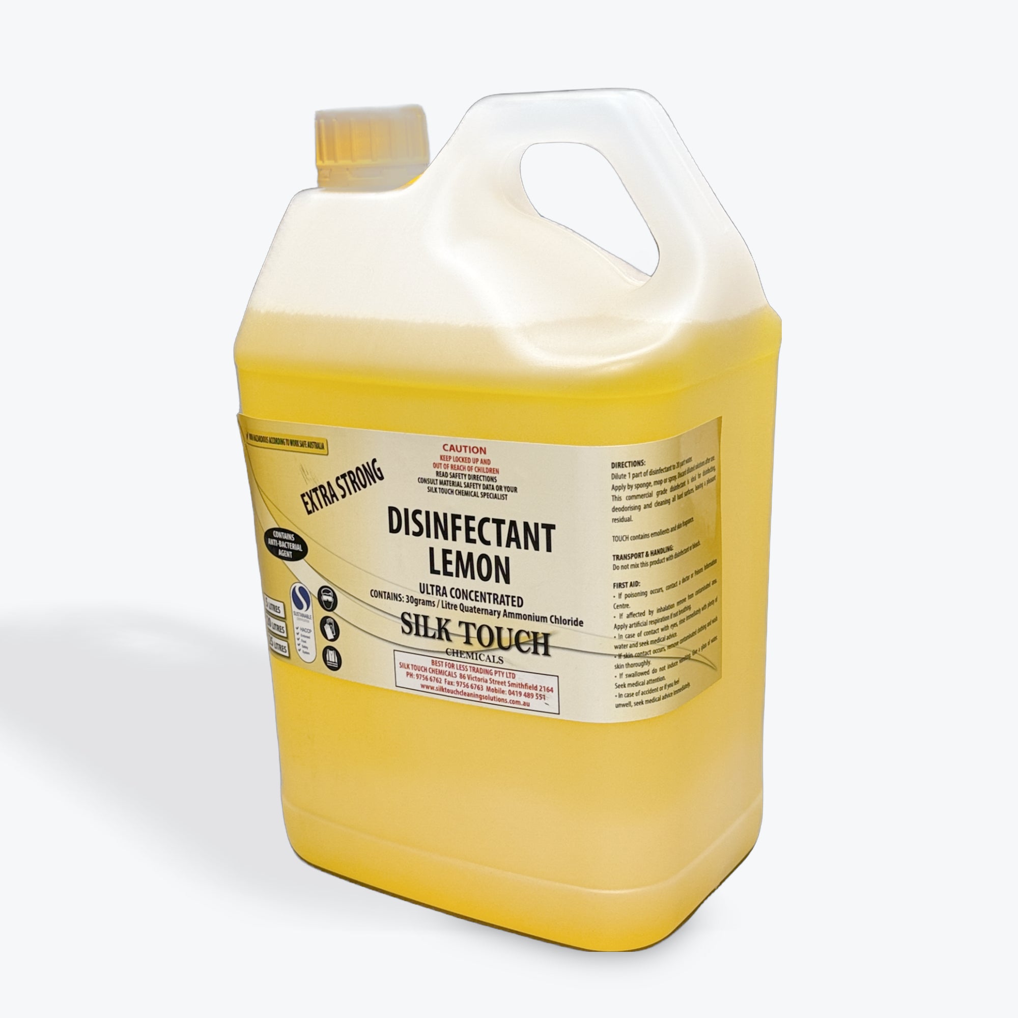 Disinfectant Lemon Ultra Concentrated 5L | Silk Touch Chemicals