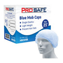 Pro Safe Blue Crimped Mob Cap 21 Pack 100 CTN 1000