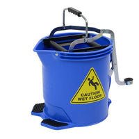 EDCO Metal Wringer Mop Bucket 15L - Blue