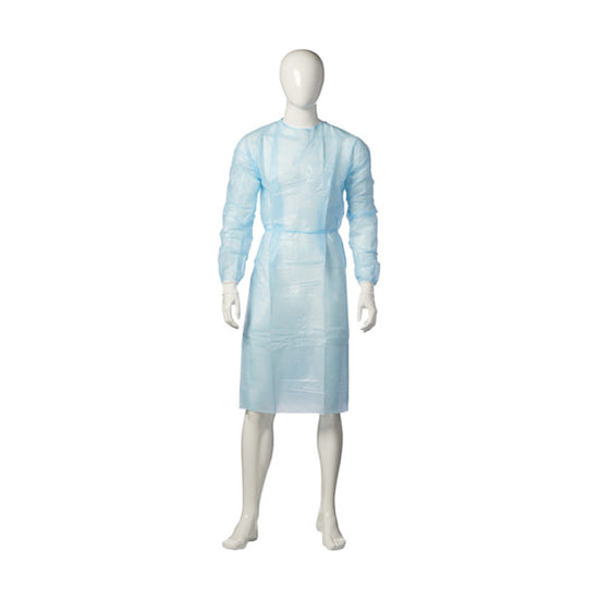 PROSAFE™ Blue Impervious Isolation Gown Knit Cuff CTN 50