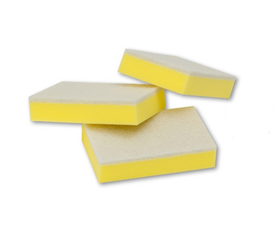 Light Duty Non Scratch Sponge Scourer- White (150 x 100 x 30)mm 10Pk