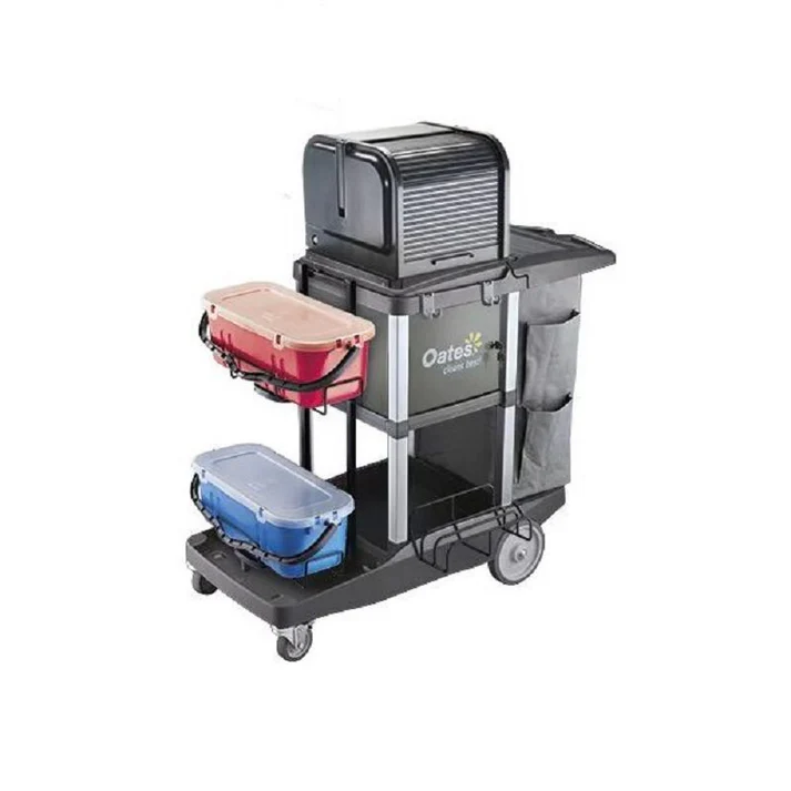 Oates® Platinum Janitors Cart Amplified