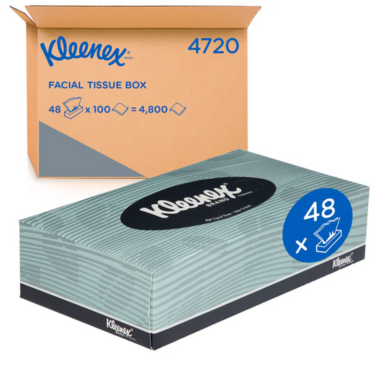 KLEENEX® 4720 Facial Tissue 100 2ply Executive Spa 48PK/CTN